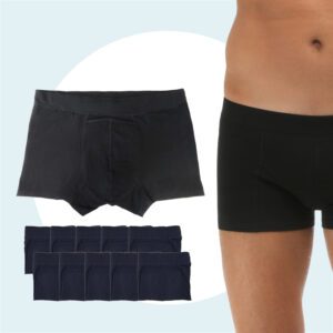 4 boxers absorbants lavables homme - Fuite urinaire - Biomedi